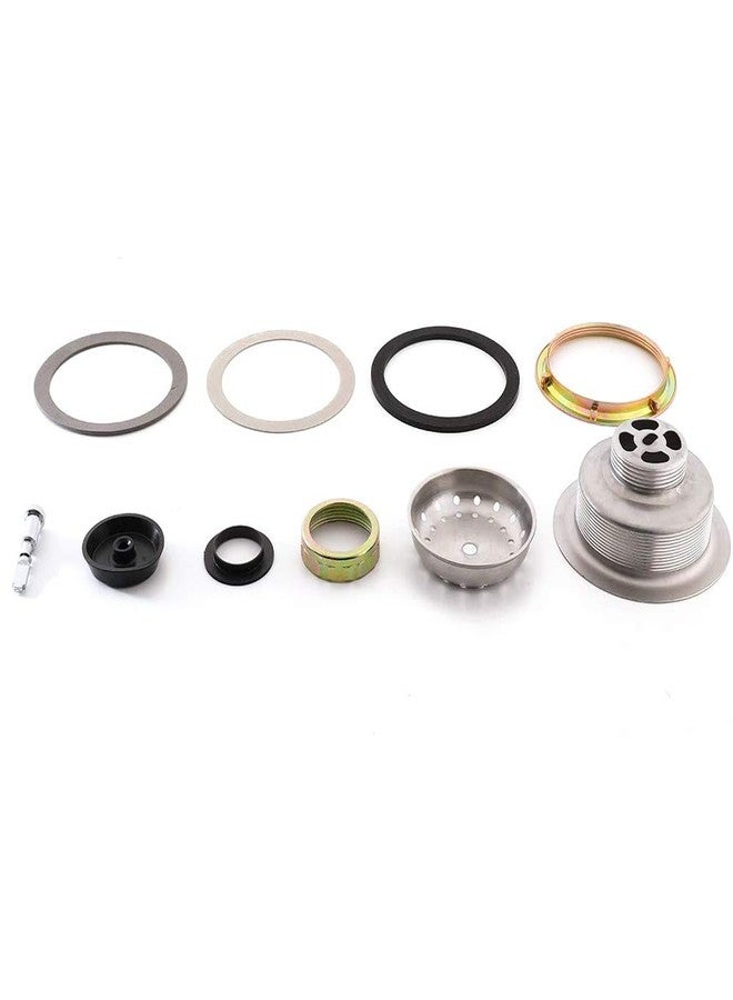 KONE 3-1/2 Inch Kitchen Sink Drain Assembly with Strainer Basket/Drain Stopper, All Stainless Steel Sink Drain Kit Durable and Rustproof - Image 5