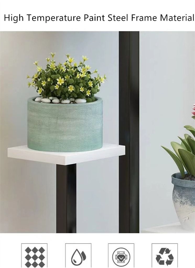 Flowers Pot Plant Flower Display Stand Painted Steel White/Black 83 x 35 x 23 Centimeter - pzsku/Z60433074BC9138666050Z/45/_/1638005121/581a75c2-e2e0-44e9-bb67-9654f39de9e1