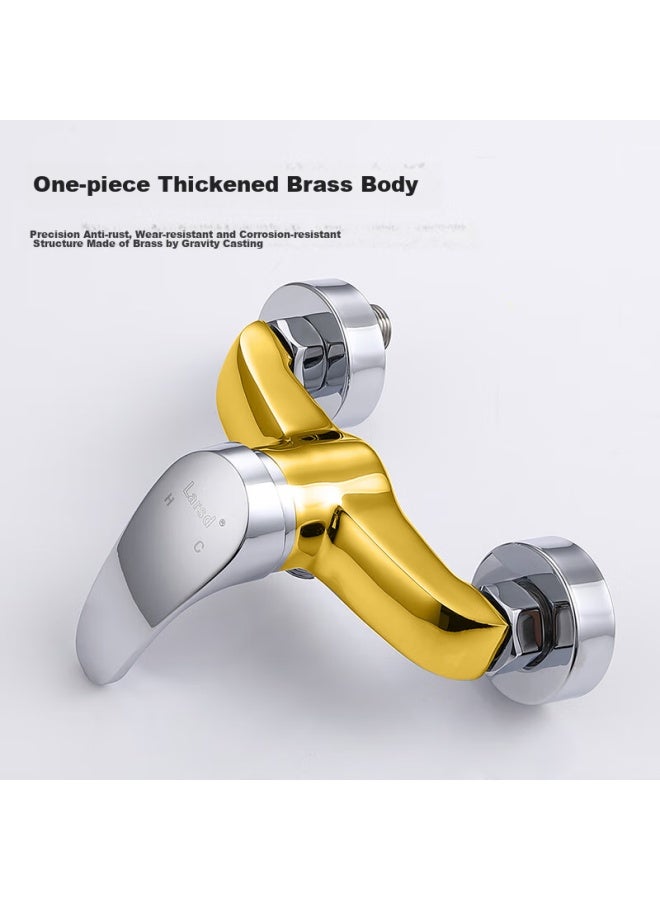 Larsd Shower Mixing Valve Set, Shower Faucet And Shower Head Set, Copper Body Bathroom Hot And Cold Mixing Valve Ld72031 - Image 3