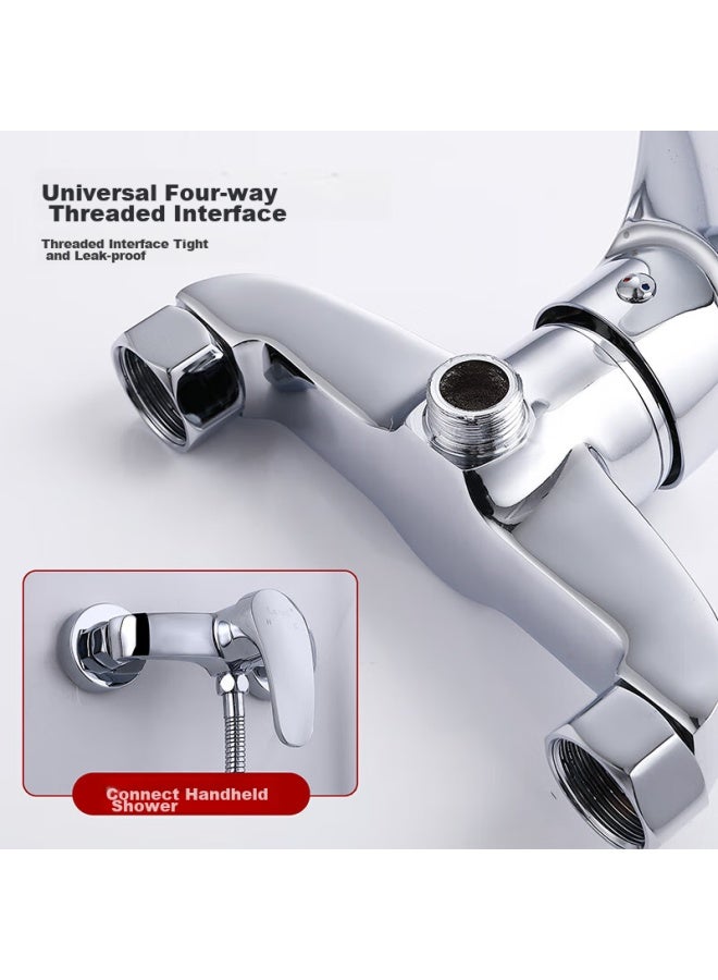 Larsd Shower Mixing Valve Set, Shower Faucet And Shower Head Set, Copper Body Bathroom Hot And Cold Mixing Valve Ld72031 - Image 5