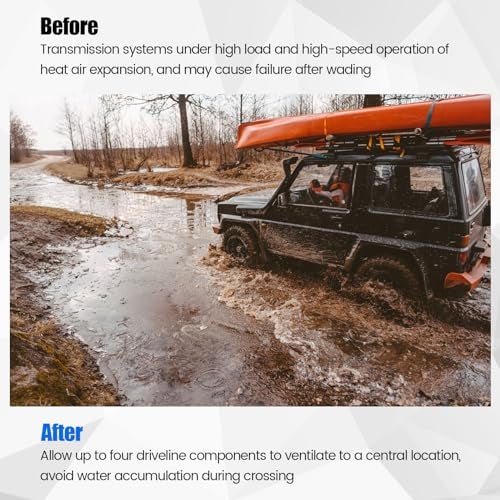 Zuomeng Differential Breather KIT, Remove Air Pressure from Differentials, Transmissions, Transfer boxes, Other Drivetrain Assemblies, Replacement for ARB 170112 Kit - Image 4