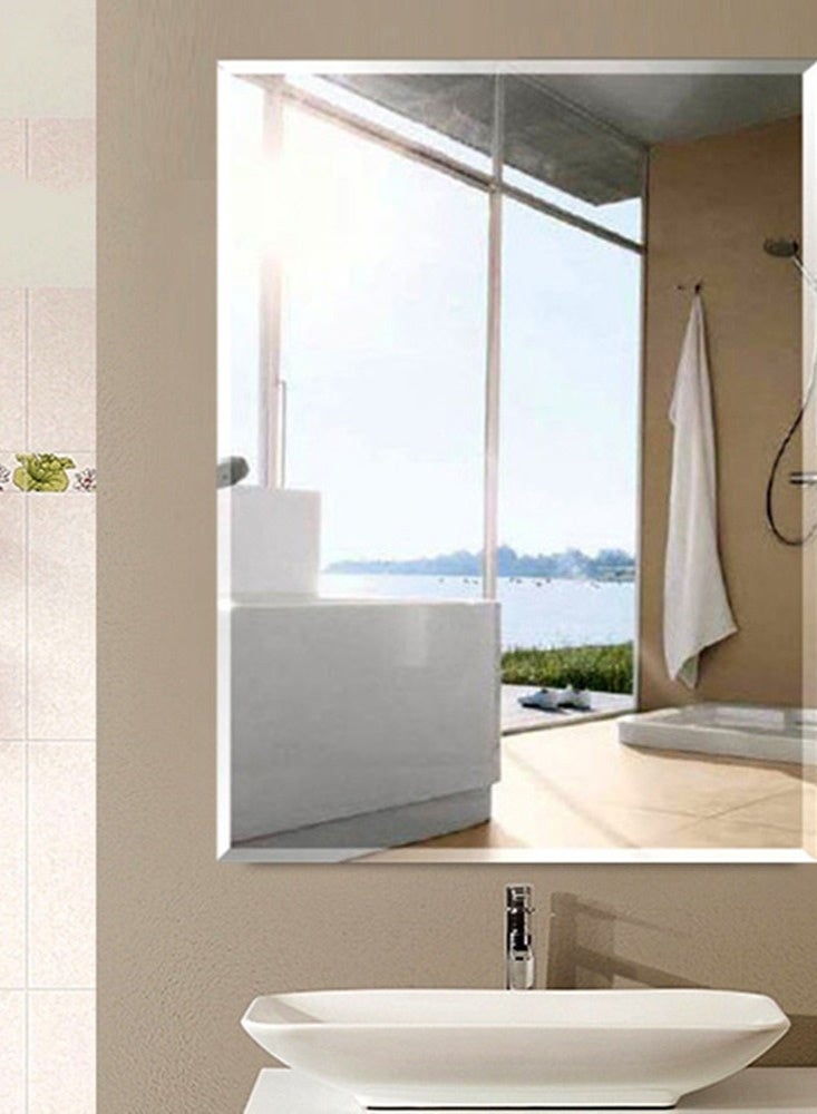 Furniture Factory Wall Mirror Full Length Mirror Self Adhesive Mirror Full Body Mirror Wall-Mounted Bathroom Mirror Modern Large Hanging Dressing Mirror for Bedroom, Living Room  - Image 1