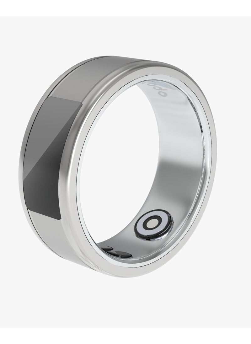porodo Phone Touch Control Smart Ring-Health Tracker M 19.1mm - Silver  - Image 1