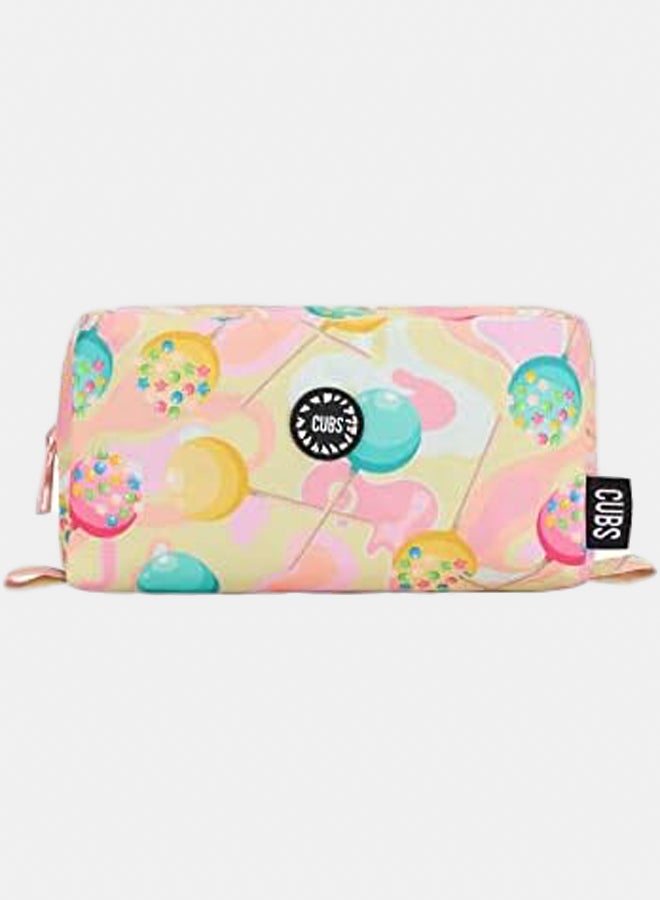 CUBS Junior Student Backpack Pink Lollipops Pencil case