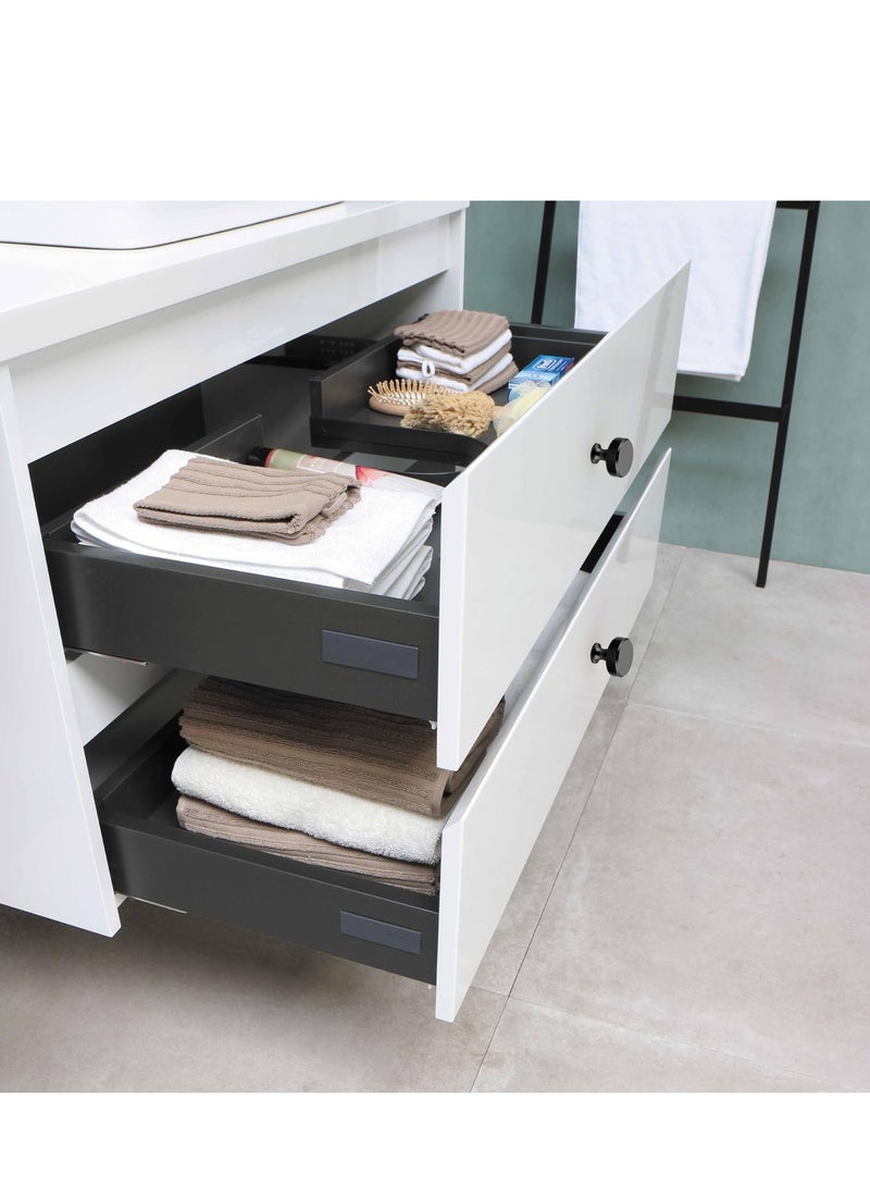 SYOSI Kitchen Cabinet Knobs, 10Pcs Black Cabinet Knobs Door Knobs, Drawer Knurled Dresser Pulls Zinc Alloy Round Hardware Knobs with Screws, for Cabinets and Drawers Kitchen Closet Door Knobs - Image 5