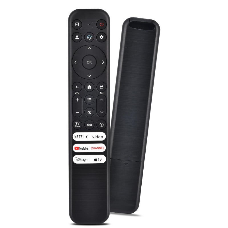 VIVCASE Replacement for TCL Google TV Remote Control,RC813 Compatible with TCL QM8/QM7/Q7/Q6/Q5/S5/S4/S3 4K UHD HDR LED QLED QD-Mini LED Full-HD Smart TVs - Image 1