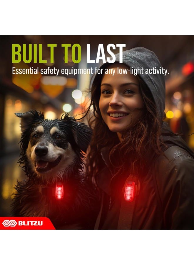 BLITZU Runners Lights for Night Safety Dog Walking Light Lights for Walking at Night Safety Lights Walking Night Red Strobe Light Dog Leash Light Walking Light Led Running Lights Dog Safety Light Red - Image 5