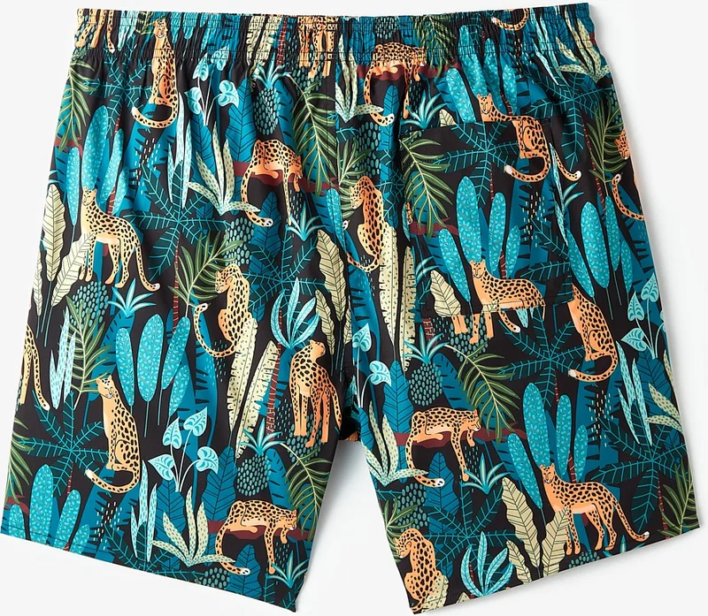 JUNE Men's Regular Fit Patterned Denim Shorts
