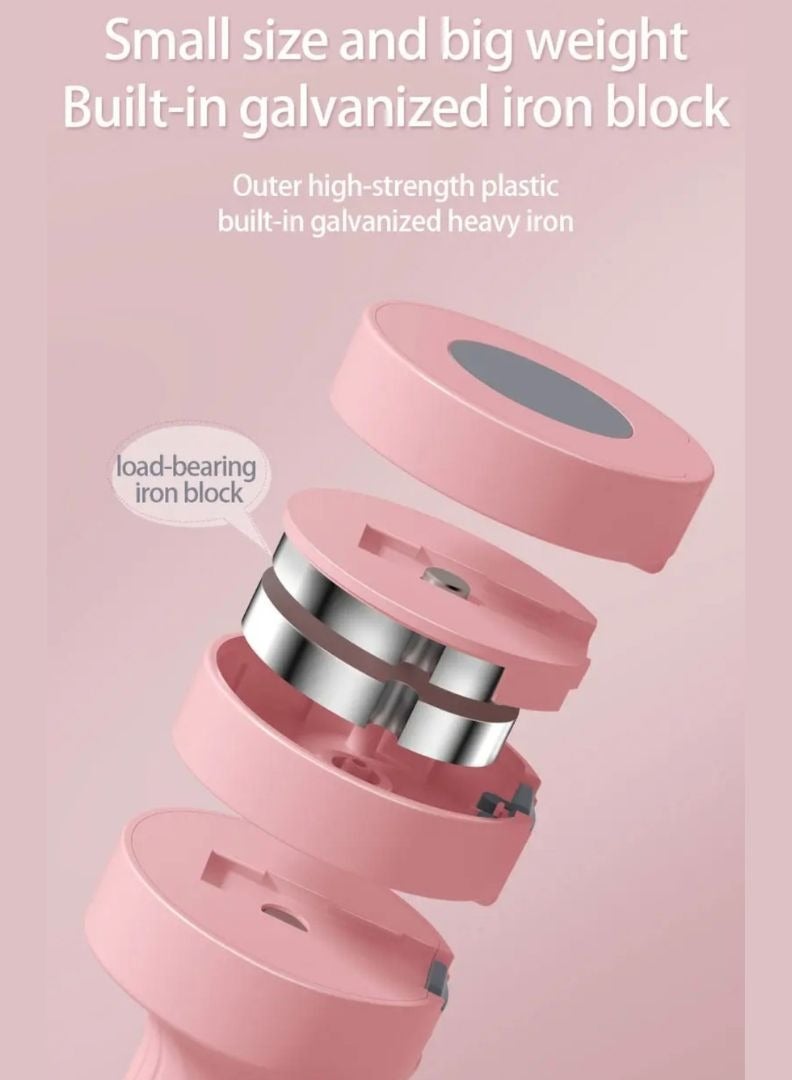 برايموز مجموعة دمبل قابلة للتعديل، وزن 5 كجم (زوج، وزن 2.5 كجم) دمبل سهلة التعديل للنساء والرجال وكبار السن، مناسبة لتمارين الجيم المنزلي وتدريب القوة، وزن 1-2.5 كجم لكل دمبل - لون أسود - Image 5