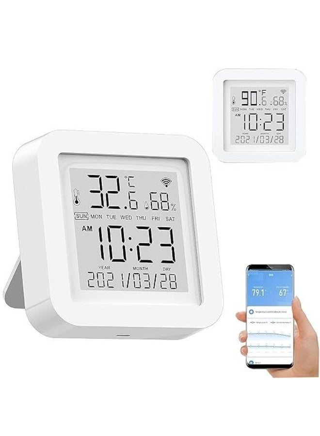 Smart LCD Thermometer Hygrometer Wi-Fi Temperature Humidity Sensor Monitor / TH06 - Image 3
