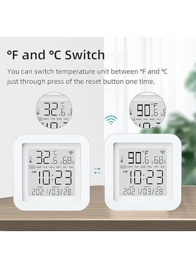 Smart LCD Thermometer Hygrometer Wi-Fi Temperature Humidity Sensor Monitor / TH06 - Image 2
