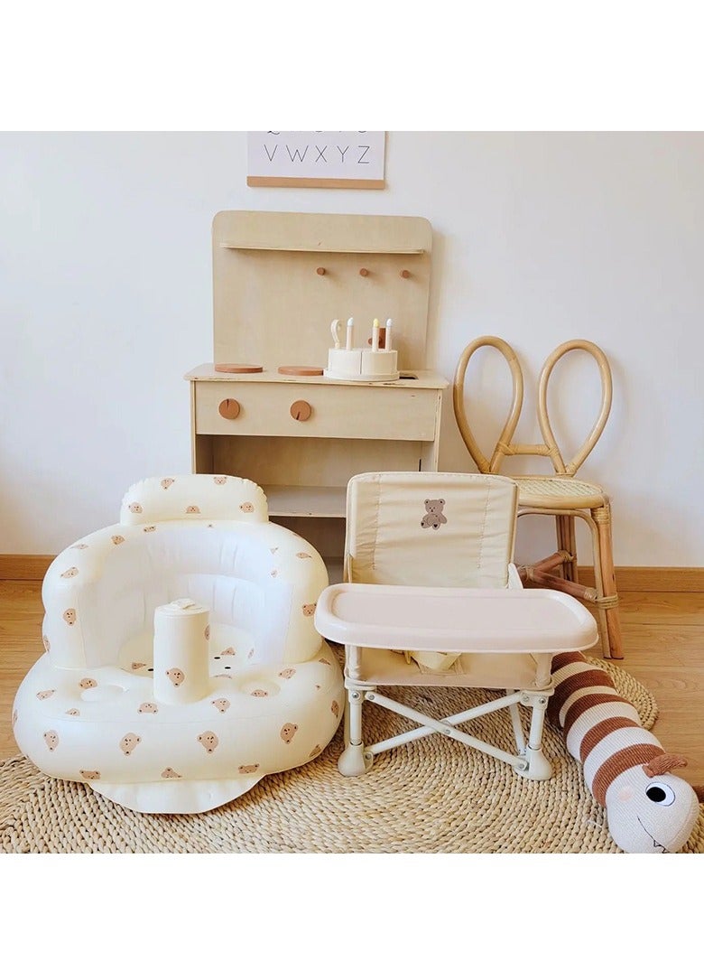 أريكة قابلة للنفخ - أريكة قابلة للنفخ - كرسي لتعليم الطفل الجلوس، كرسي تدريب الرضع على الجلوس، كرسي تدريب الرضع على الجلوس، كرسي حمام الطفل - Image 4