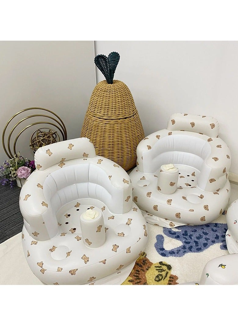 أريكة قابلة للنفخ - أريكة قابلة للنفخ - كرسي لتعليم الطفل الجلوس، كرسي تدريب الرضع على الجلوس، كرسي تدريب الرضع على الجلوس، كرسي حمام الطفل - Image 5