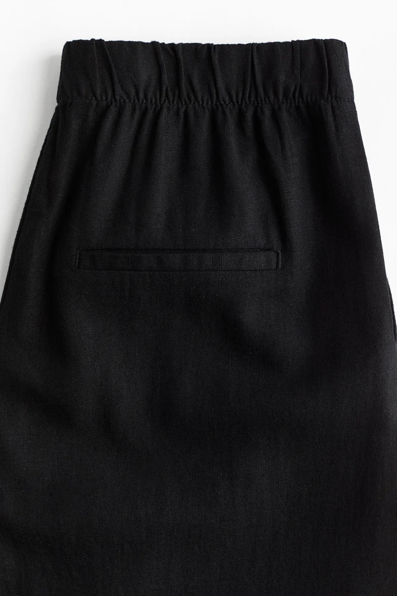 اتش اند ام Wide linen-blend trousers