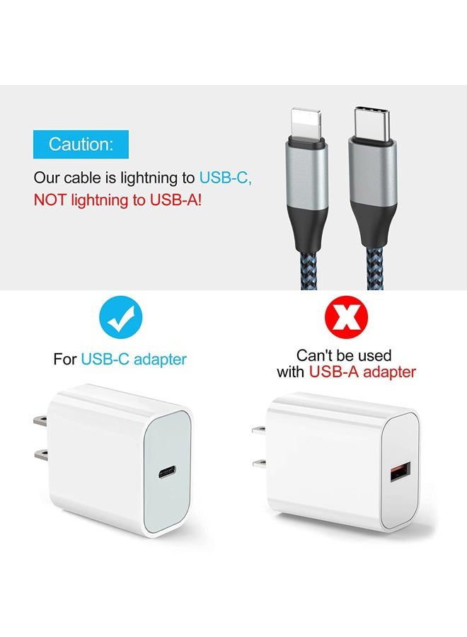 Sundix USB C to Lightning Cable, 10FT 2Pack 20W MFi Certified iPhone Fast Charger Sync Nylon Braided Type C Charging Cord Compatible with iPhone 14/14Plus/13/13Mini/13ProMax/12/12Pro Max/11/11Pro/XS - Image 5
