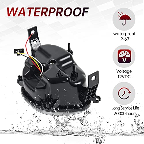 CPOWACE LED Headlight for M109R,Clear Lens LED Head lamp Assembly with Halo DRL High/Low Beam Compatible with SUZUKI Boulevard M109R / M90 - Image 5