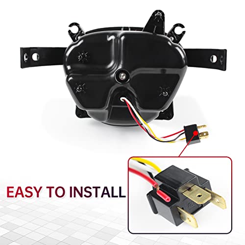 CPOWACE LED Headlight for M109R,Clear Lens LED Head lamp Assembly with Halo DRL High/Low Beam Compatible with SUZUKI Boulevard M109R / M90 - Image 3