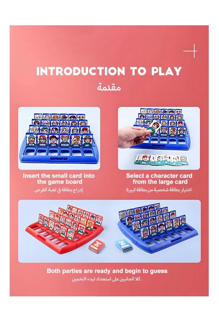 DURKU Educational Guessing Game with Kawaii Cartoon Characters for Kids - Classic Logic Board Game for Children Includes Cute Faces to Guess - Image 4
