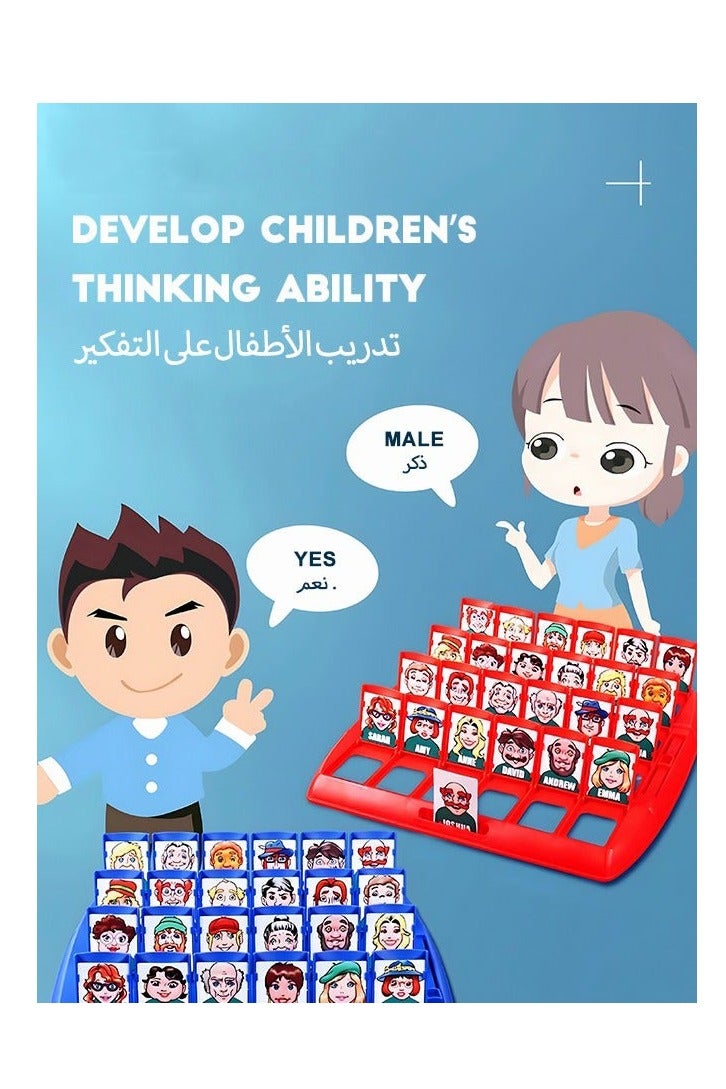 DURKU Educational Guessing Game with Kawaii Cartoon Characters for Kids - Classic Logic Board Game for Children Includes Cute Faces to Guess - Image 5