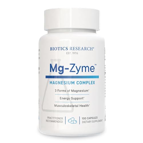 Biotics Research Biotics Research MgZyme Triple Magnesium Complex 100 mg Magnesium Glycinate Gluconate Aspartate Chelated Supplement High Absorption Support Sleep Energy Cardiovascular Health100 Capsules