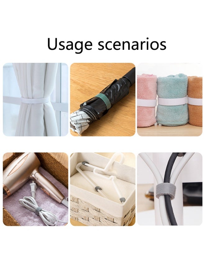 1 Roll  of 5meter Tearable Data Cable Storage Back-to-back Tie Nylon Self-adhesive Hook And Loop Plant Strap Multi-purpose Strap - Image 3