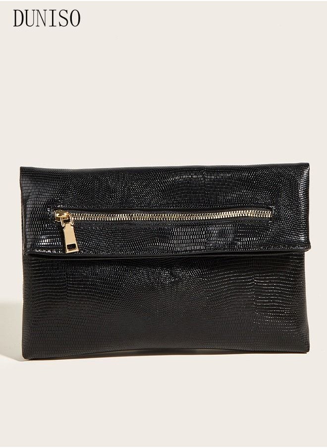 DUNISO - Women Clutch Bag Evening Clutch Envelope Handbag Chain Purse Bag Shoulder Bag Cross body Bag for Wedding Formal Cocktail Party Silver - Image 1