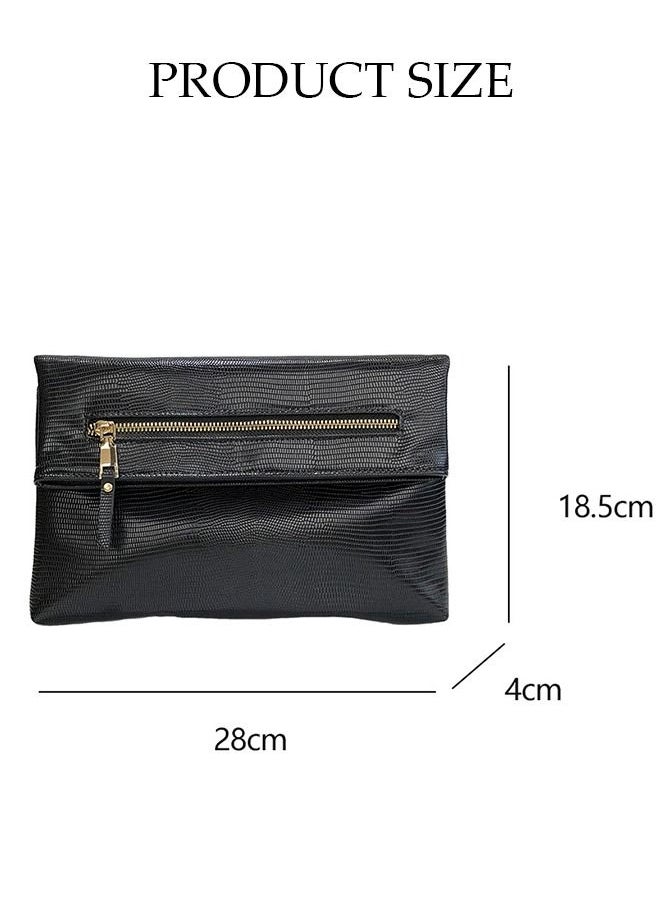 DUNISO - Women Clutch Bag Evening Clutch Envelope Handbag Chain Purse Bag Shoulder Bag Cross body Bag for Wedding Formal Cocktail Party Silver - Image 1