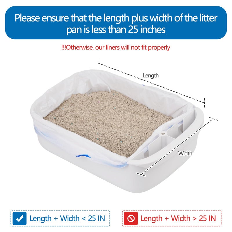 DSPET Self Cleaning Cat Litter Box Liners-60 Counts, Extra Thick Litter Bags for Automatic Cat Litter Box Robot with Drawstring Trash Bags - Image 3