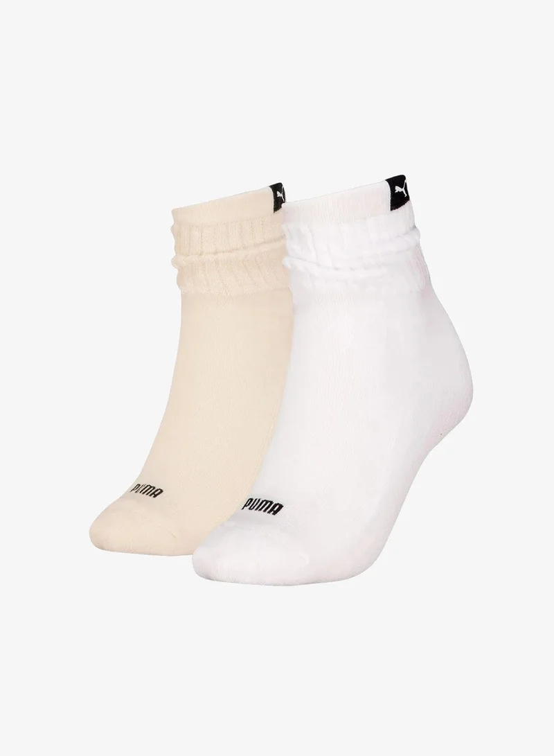 PUMA 2 Pack Short Crew Slouch Sock Socks