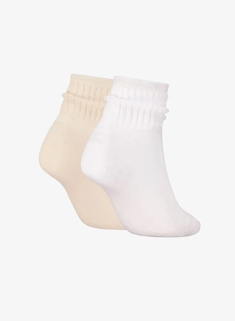 PUMA 2 Pack Short Crew Slouch Sock Socks