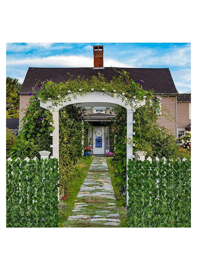 LINGWEI - Artificial Faux Ivy Leaf Wall Grass Privacy Hedges Fence Screen Plastic Plant Fake Grass For Indoor Outdoor Balcony Garden Decoration(100x200cm) - Image 1