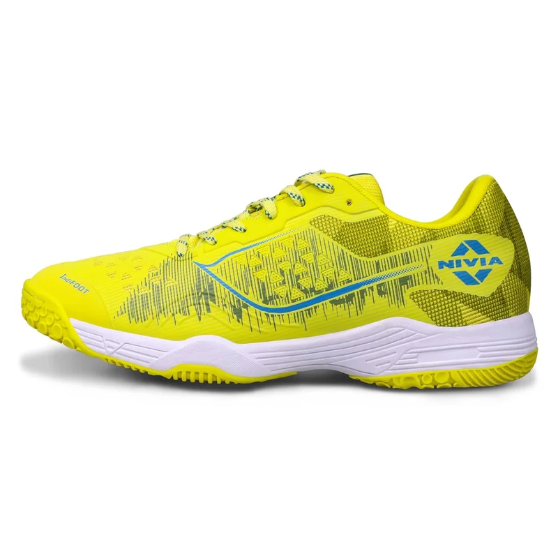 نيفيا Nivia HY-Court 3.0 Lightweight Badminton Shoe for Men with Rubber Sole and Breathable Mesh Upper