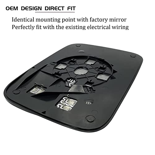 SKARUMMER Passenger Right Side Blind Spot Mirror Replacement for 2005 2006 2007 2008 Dodge Ram 1500 2500 3500 Mirrors - Side View Heated Convex Mirror Glass 5161010AA - Image 5