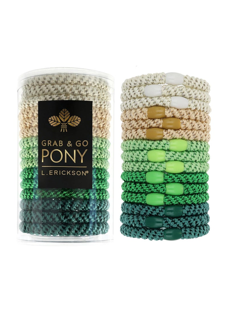 L. Erickson - L Erickson Grab  Go Pony Tube Lucky Green Mix - Image 1