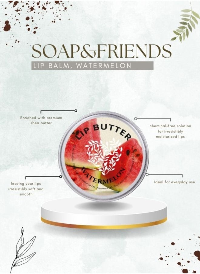 Soap&Friends Soap&Friends Watermelon Lip Balm ,15ml Shea Butter Hydration Lip Balm for Soft and Smoother Lips  - Image 5