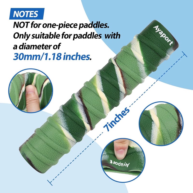 Ayaport Kayak Paddle Grips Non-Slip Silicone Wraps Blister Prevention Kayaking Accessories for Take-Apart Paddles - Image 2