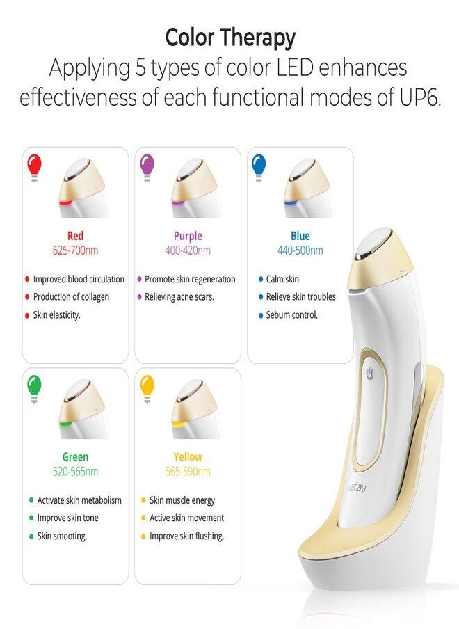 VANAV - VANAV UP6 6 Modes In One Skincare Device For Anti Aging And Face Lifting - Gold - Image 1