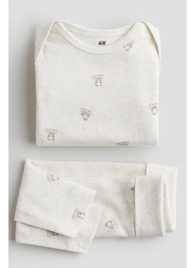 اتش اند ام 2-piece cotton jersey set