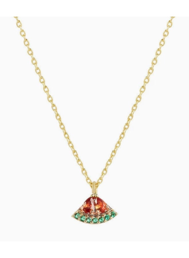 KUYING Colorful Zircon Inlaid Mini Fresh Fruit Shaped Necklace - Image 2
