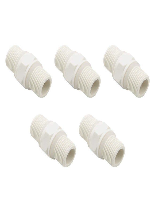 NewZoll 5 PCS 1/2" to 1/2" Male Nylon Pipe Connect Quick Fitting for RO System Water Filter - Image 1