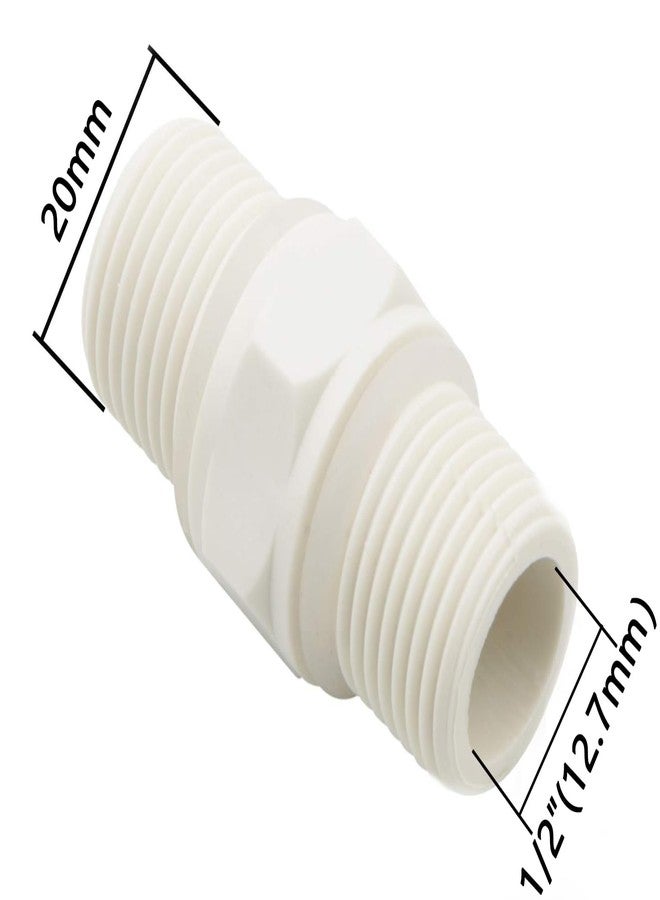 NewZoll 5 PCS 1/2" to 1/2" Male Nylon Pipe Connect Quick Fitting for RO System Water Filter - Image 2