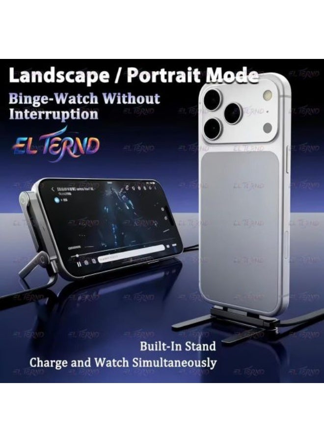 أيرلدوم كابل إيرلدوم EC-217C-C عالي الجودة للشحن السريع ونقل البيانات بقدرة 240 واط مع حامل هاتف مدمج، متوافق مع جميع الهواتف الذكية من النوع C إلى النوع C - Image 2