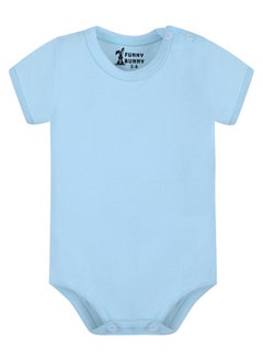 Funny Bunny Pack of 3 Cotton Half Sleeve Bodysuit for Baby  - Image 3
