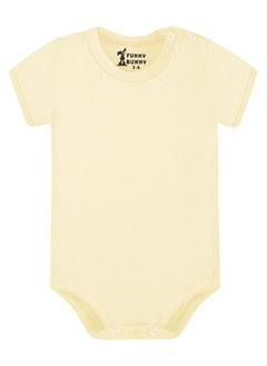 Funny Bunny Pack of 3 Cotton Half Sleeve Bodysuit for Baby  - Image 4