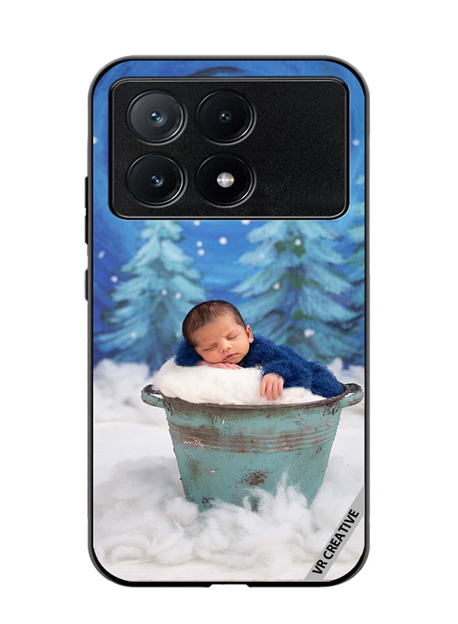 VR CREATIVE Protective Case Cover For Xiaomi Poco X6 Pro Snowy Baby Design Multicolour - Image 1