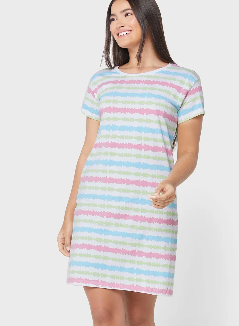Ginger Printed Nightdress
