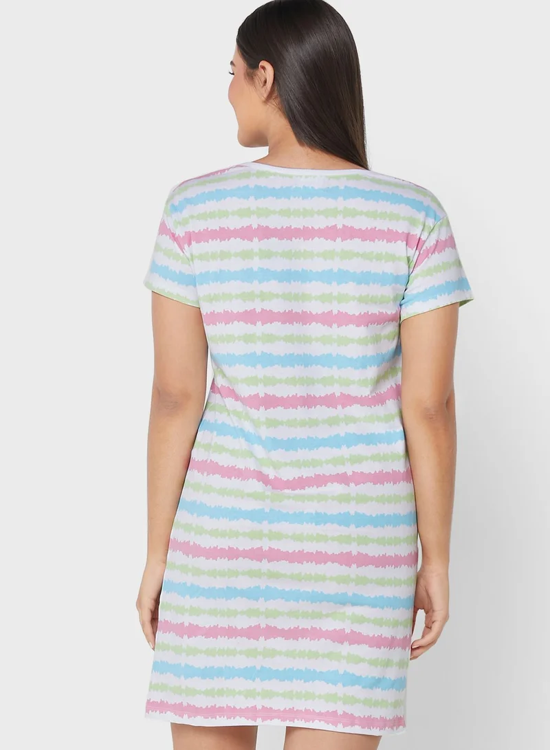 Ginger Printed Nightdress