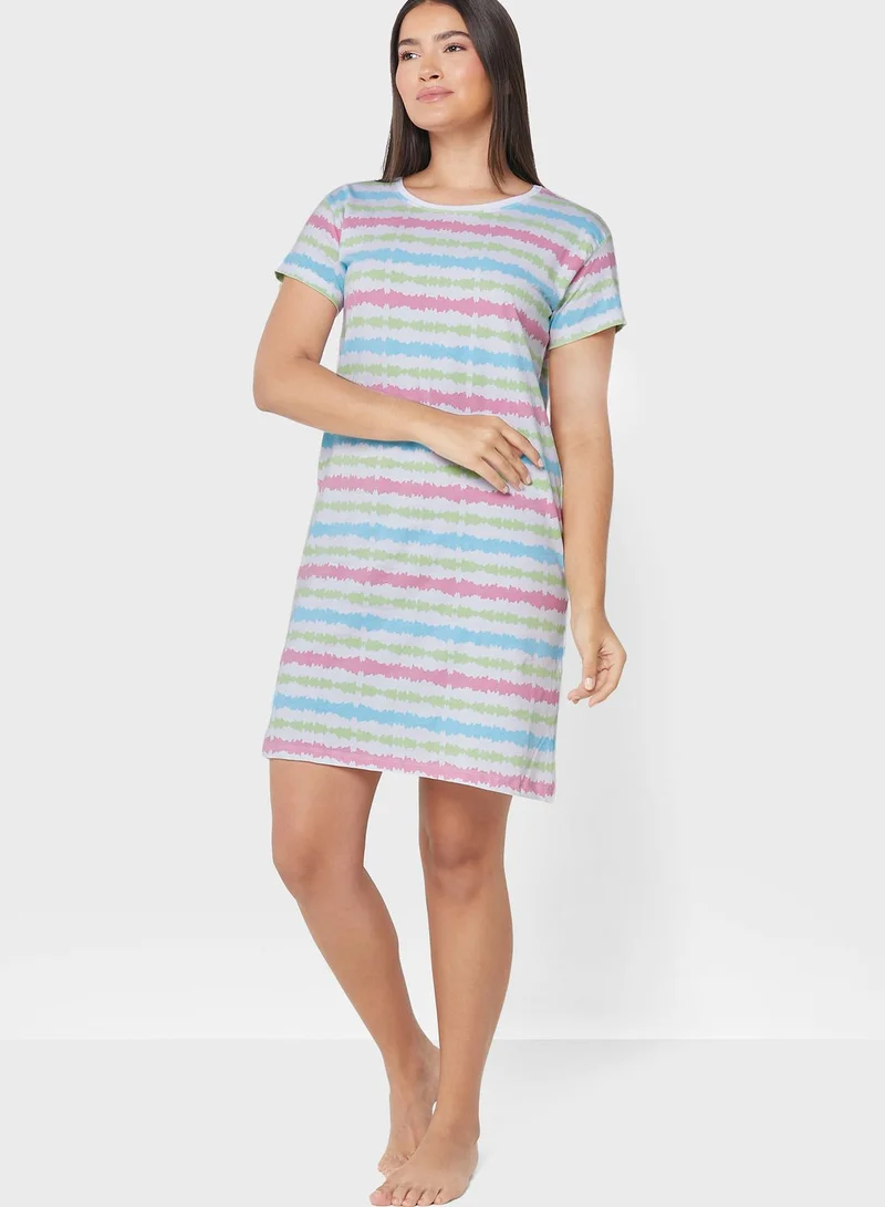 Ginger Printed Nightdress