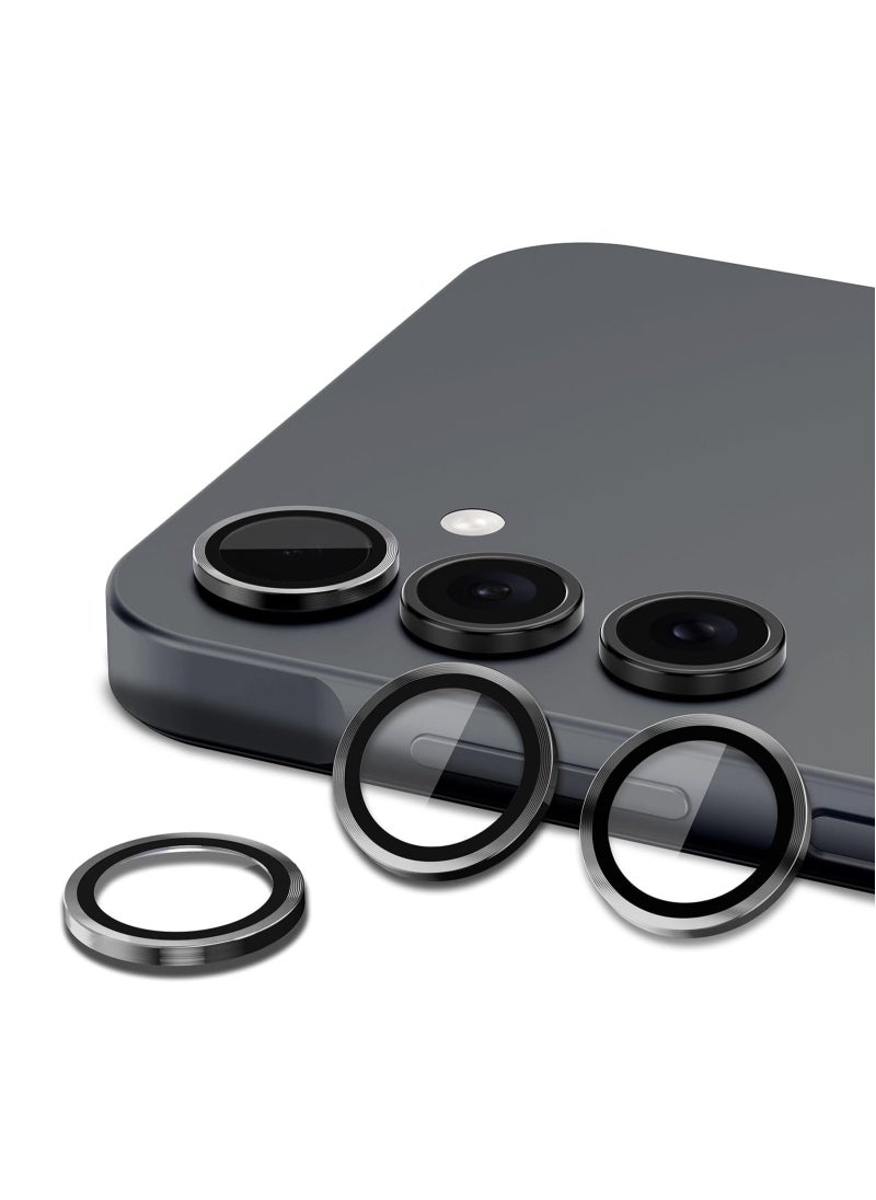 Generic Camera Lens Protector for Samsung Galaxy A16 5G/4G Accessories, 9H Tempered Glass Metal Individual Ring Camera Cover Screen Protector for Samsung A16, Case Friendly, Anti Scratch (black)  - Image 4