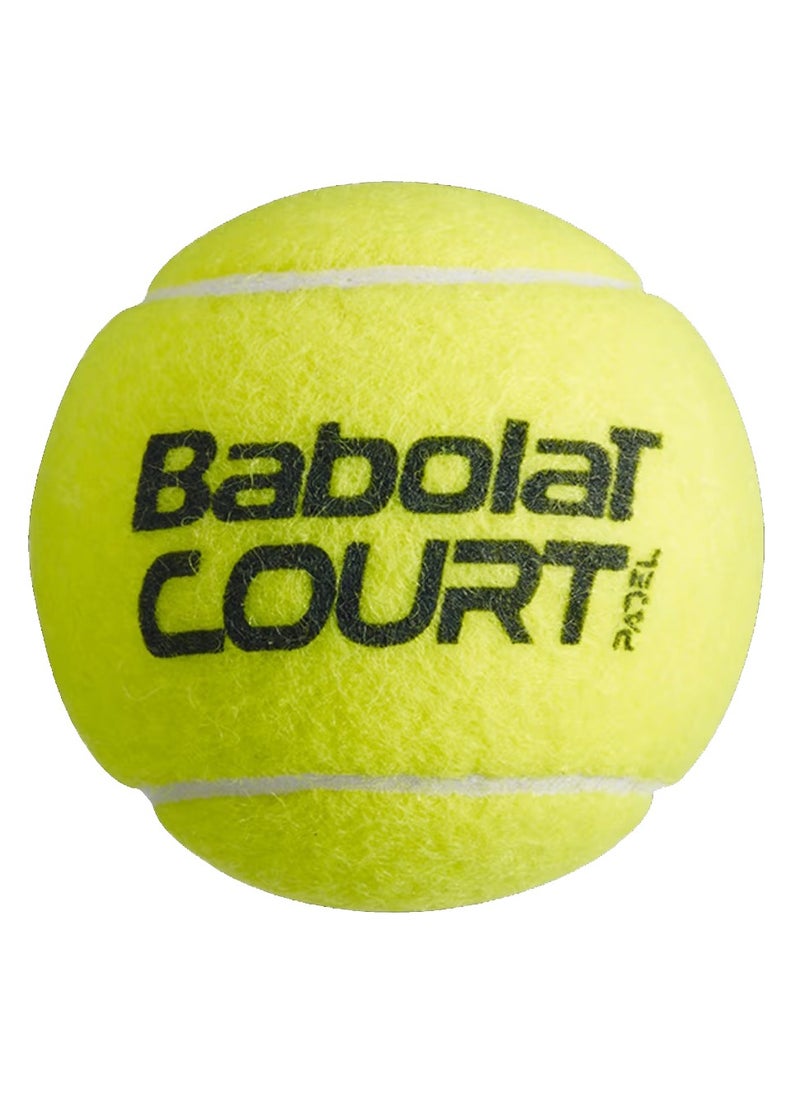 BabolaT Padel Balls, Court  Extra Duty Woven Felt Pressurized X3  - Image 2